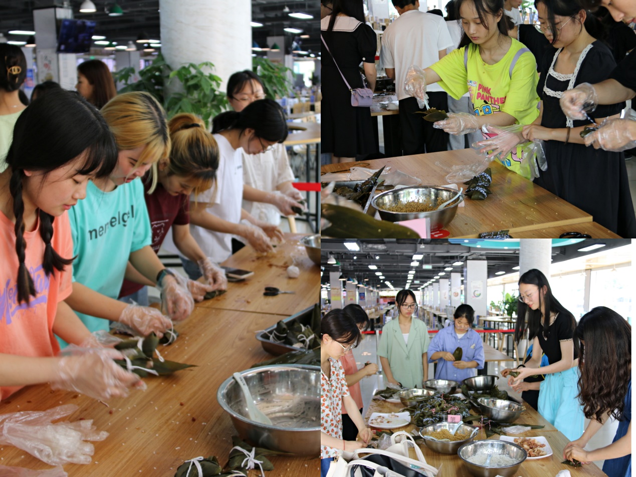 一群人在桌子前吃东西描述已自动生成