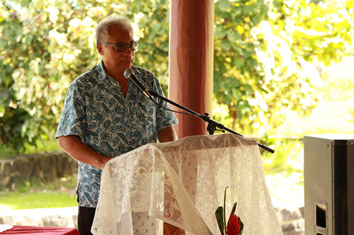 3 萨摩亚教育部部长洪.麦格勒在仪式上讲话_副本.jpg